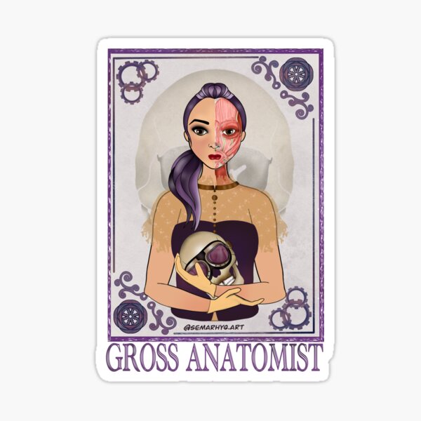 Gross Anatomist (STEAMpunk Art) Sticker