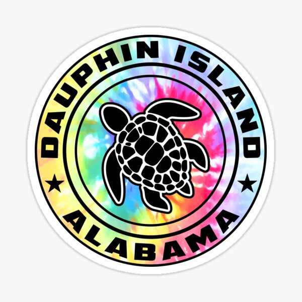 Item preview, Dauphin Island Alabama Sea Turtle AL designed and sold by DESTINATIONS DECAL.