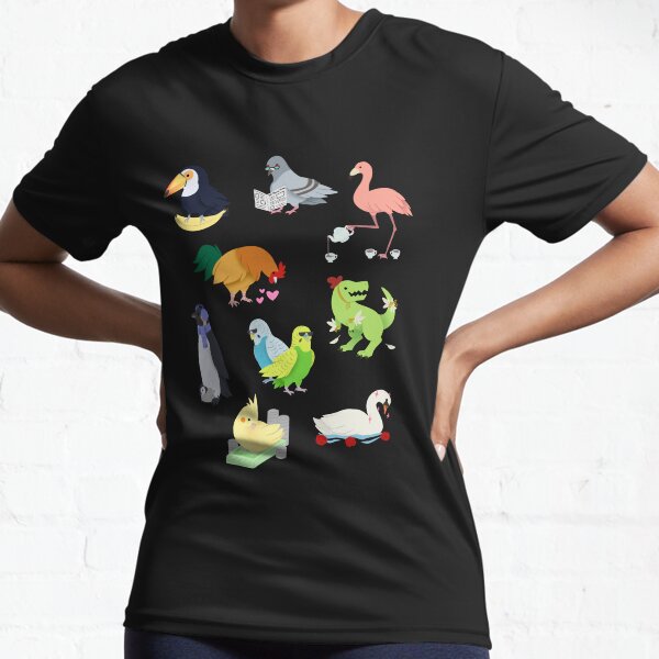 Cute Birds Active T-Shirt