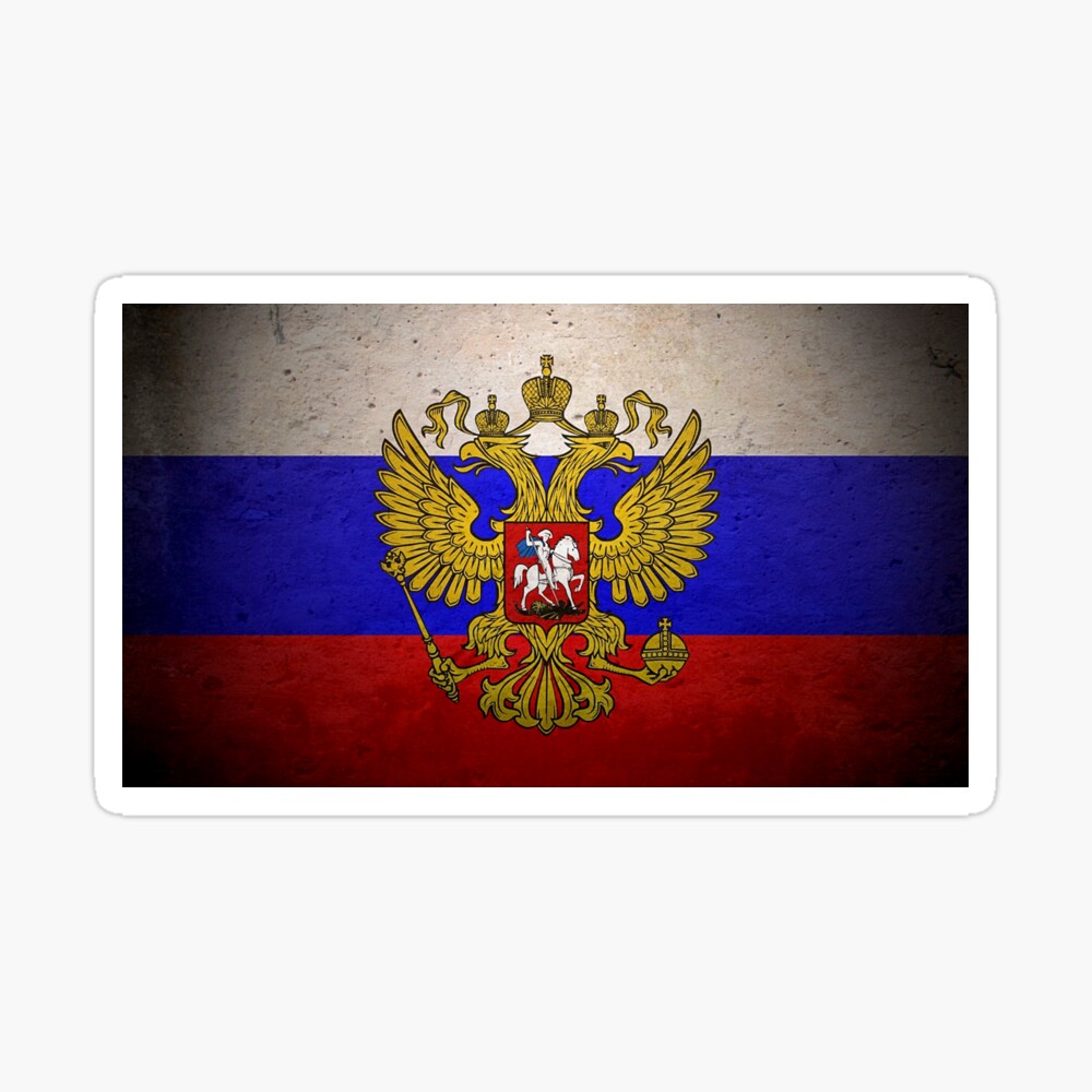 Russian Flag Russia Poster By Mdam Redbubble