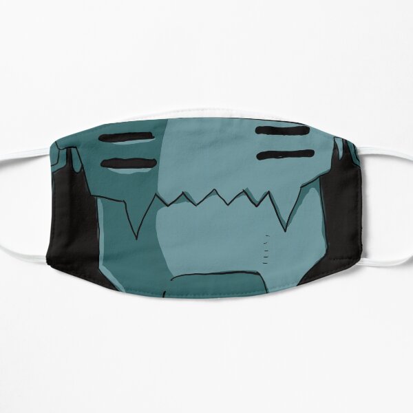 Japanese Folklore Metal Sorcerer Face Mask Flat Mask