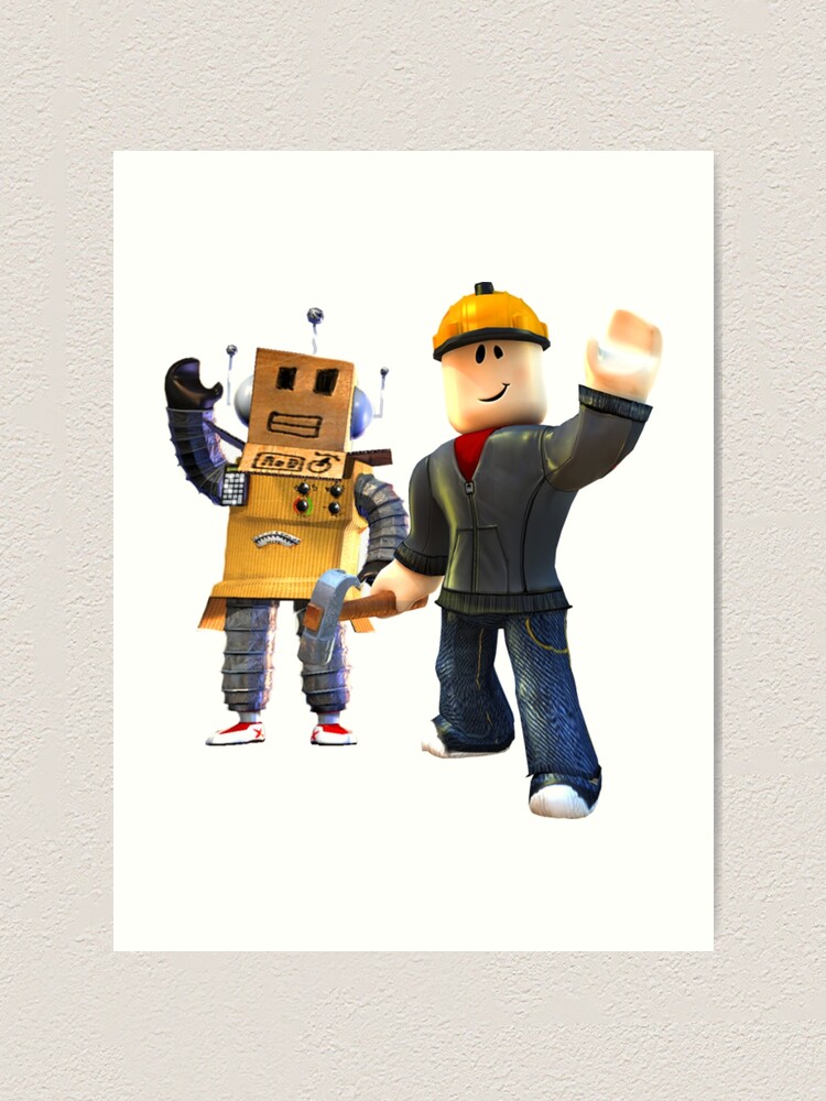 Roblox Art Print By Noupui Redbubble - roblox construction worker