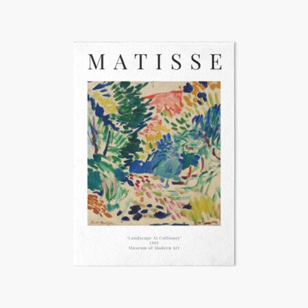 Henri Matisse - Landscape At Collioure - Exhibition Poster Art Board Print
