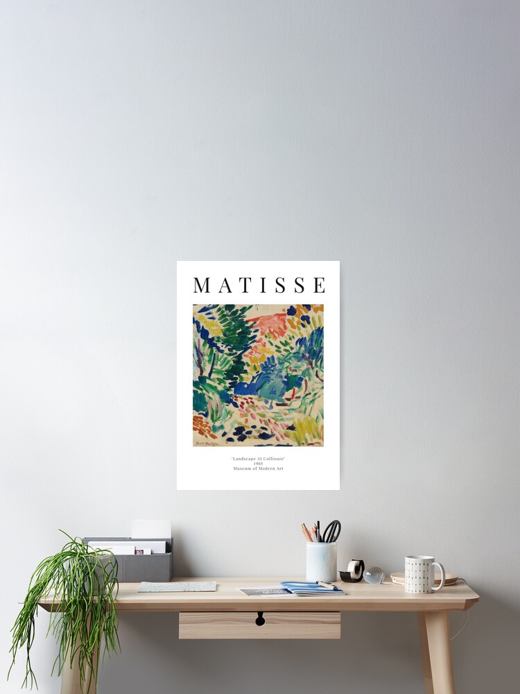 Thumbnail 2 of 3, Poster, Henri Matisse - Landscape At Collioure - Exhibition Poster designed and sold by studiofrivolo.