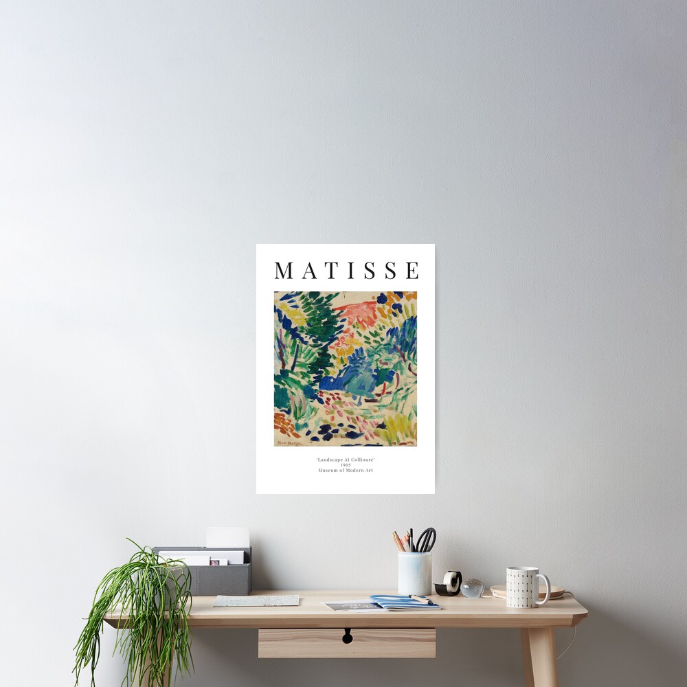 Henri Matisse - Landscape At Collioure - Exhibition Poster Poster