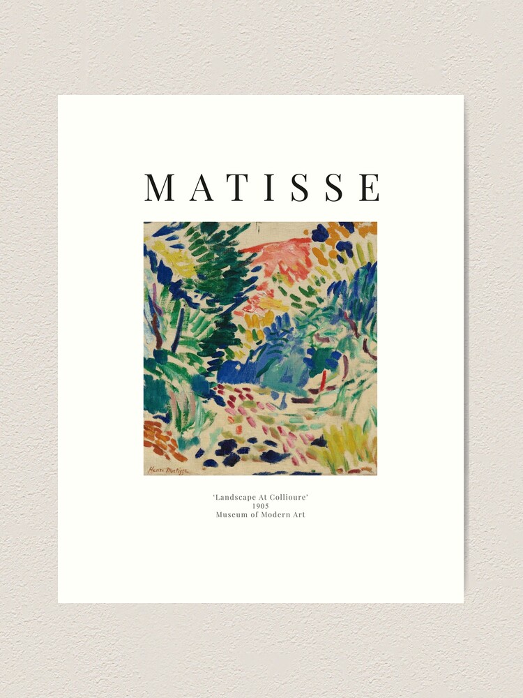 Alternate view of Henri Matisse - Landscape At Collioure - Exhibition Poster Art Print