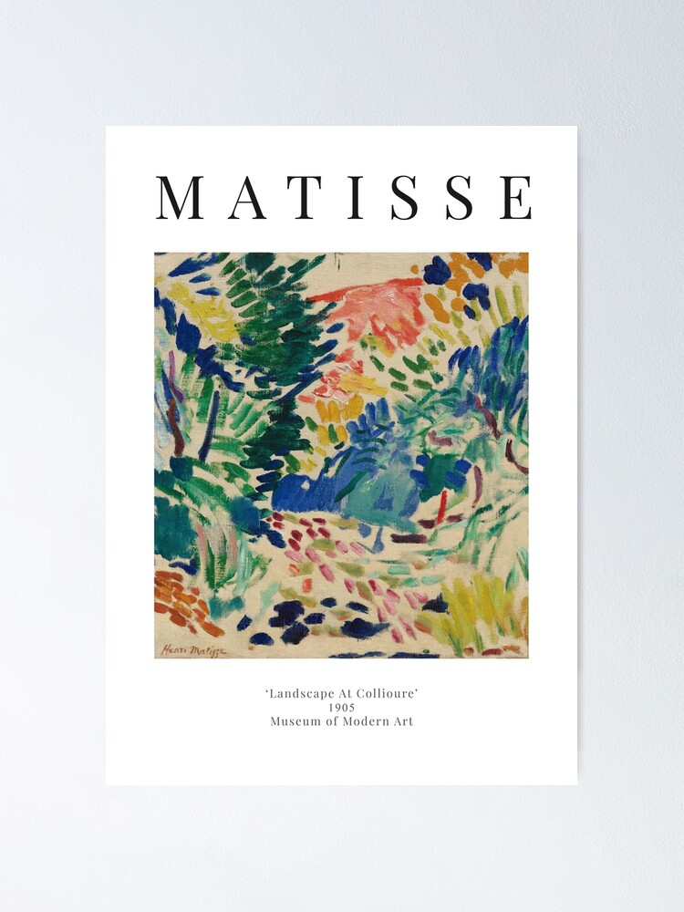 Thumbnail 1 of 3, Poster, Henri Matisse - Landscape At Collioure - Exhibition Poster designed and sold by studiofrivolo.