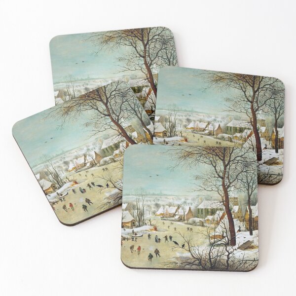 Item preview, Pieter Bruegel the Elder "Winter landscape with skaters and bird trap" designed and sold by Alexandra Dahl.