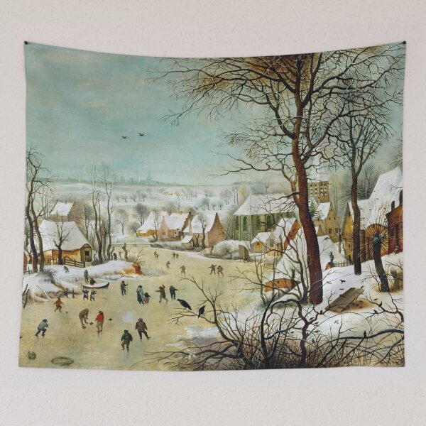 Item preview, Pieter Bruegel the Elder "Winter landscape with skaters and bird trap" designed and sold by Alexandra Dahl.