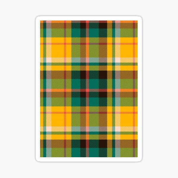 Aperçu de l'œuvre Madras vert, jaune, orange créée et vendue par MissLyDesign.