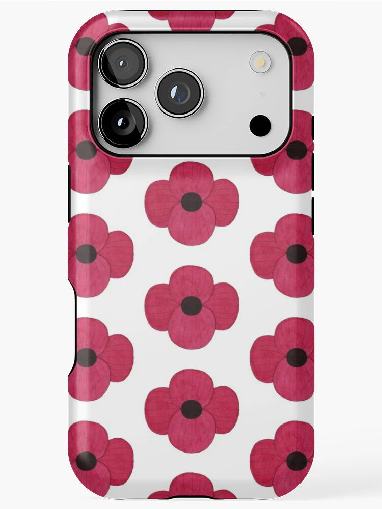 Thumbnail 1 of 4, iPhone Case, Red Ink Poppy designed and sold by Sally Cummings.