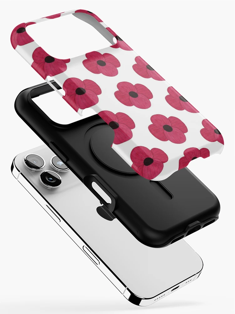 Thumbnail 2 of 4, iPhone Case, Red Ink Poppy designed and sold by Sally Cummings.