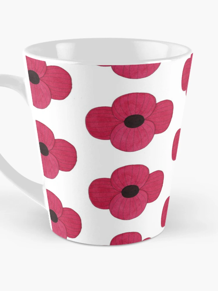Thumbnail 3 of 4, Coffee Mug, Red Ink Poppy designed and sold by Sally Cummings.