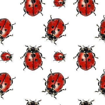 Artwork thumbnail, Ladybug pattern by ebozzastudio