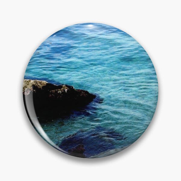 Item preview, Blue waters of the Adriatic sea washing some stones designed and sold by Kristina Drozd.