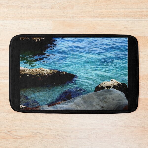 Item preview, Blue waters of the Adriatic sea washing some stones designed and sold by Kristina Drozd.