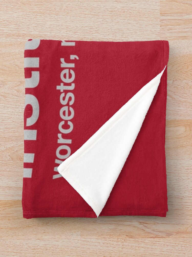 "WPI Minimalist" Throw Blanket for Sale by Mass Aggie Redbubble