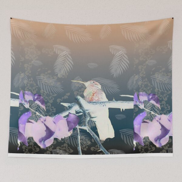 Item preview, Hummingbird on branch designed and sold by leeloolook.