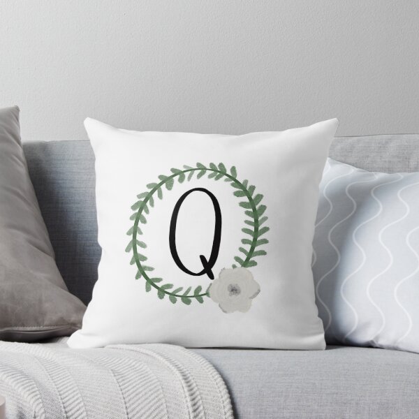Item preview, Q letter initial wreath designed and sold by sarahkcrawford.