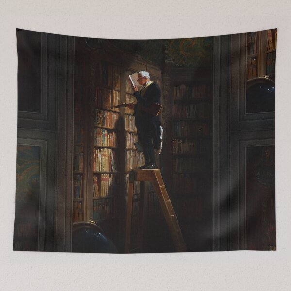 Item preview, The Bookworm by Carl Spitzweg Old Masters Fine Art Reproduction designed and sold by Xzendor7 Digital Art Creations.