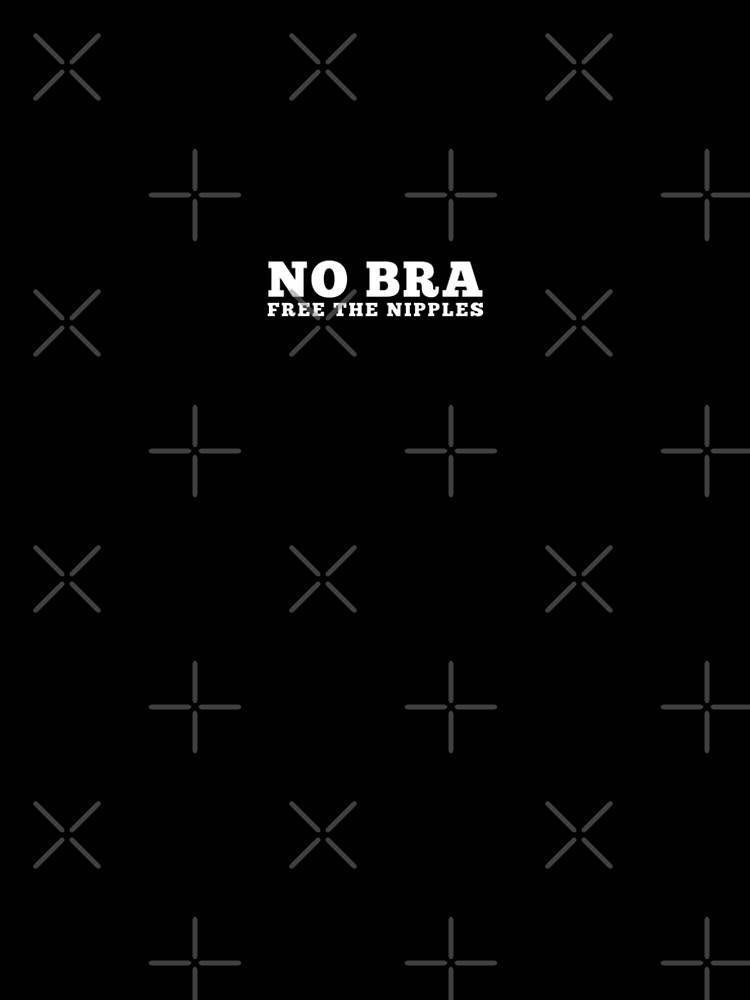 No Bra Club Shirt - Free the Nipple, Black Tee, Trendy, Fashion - Femfetti