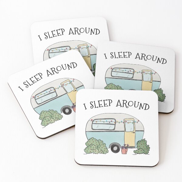 Item preview, I Sleep Around Camping Humor designed and sold by Kristen Glanzmann.