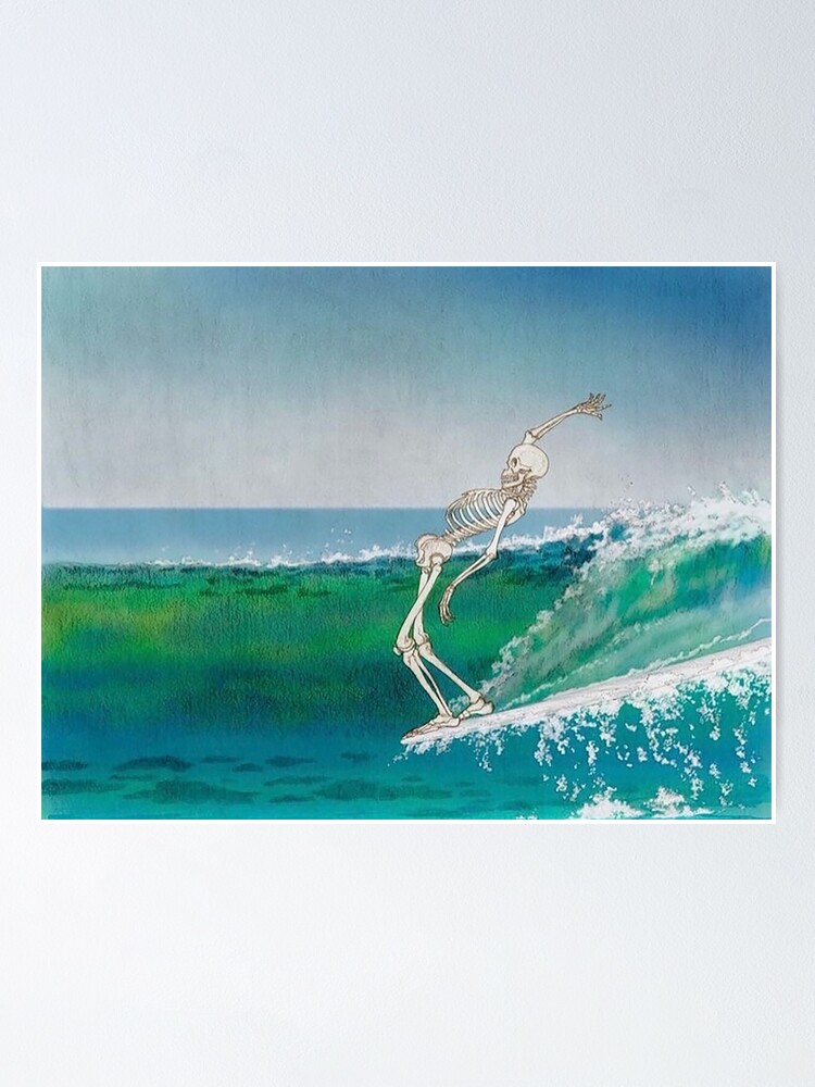Alternate view of Skeleton Surfer Poster
