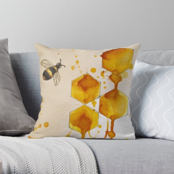 Honey Bee Throw Pillow