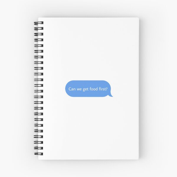 Item preview, “Can we get food first?” Sticker designed and sold by vsco-stickers16.