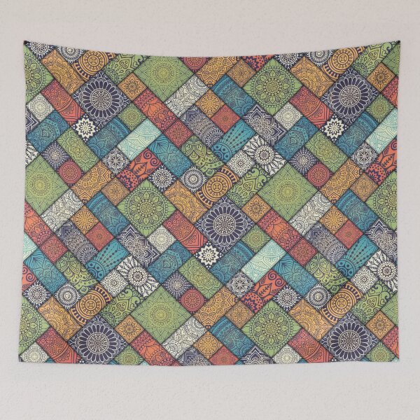 Item preview, Diagonal Floral Tiles | BOHEMIAN - VINTAGE - MANDALAS designed and sold by mcaussieb.