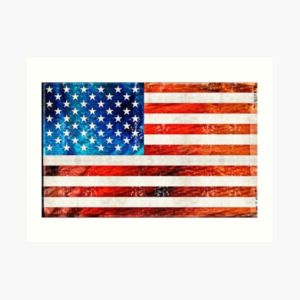 American Flag Art - Old Glory - By Sharon Cummings Art Print