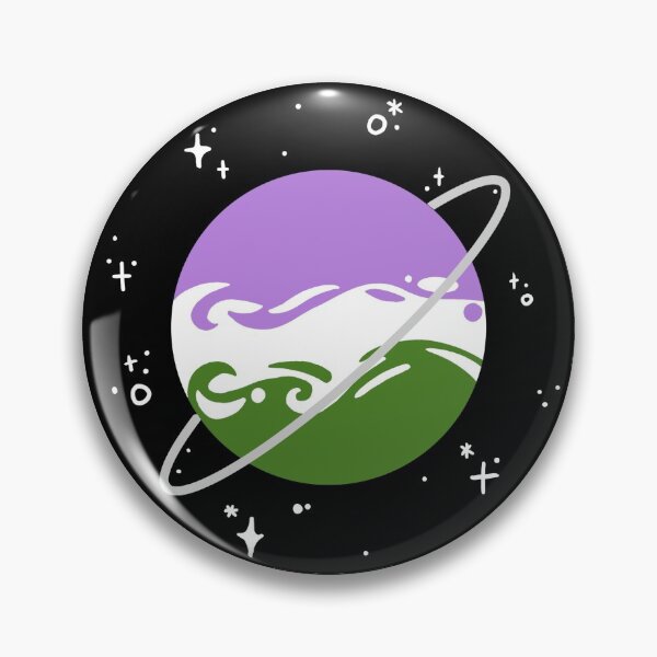 Artikelvorschau, Genderqueer Swirly Planet und Weltraum entworfen und verkauft von JujubeCo.