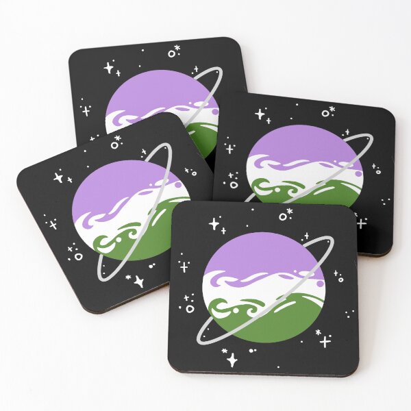 Item preview, Genderqueer Swirly Planet and Space designed and sold by JujubeCo.
