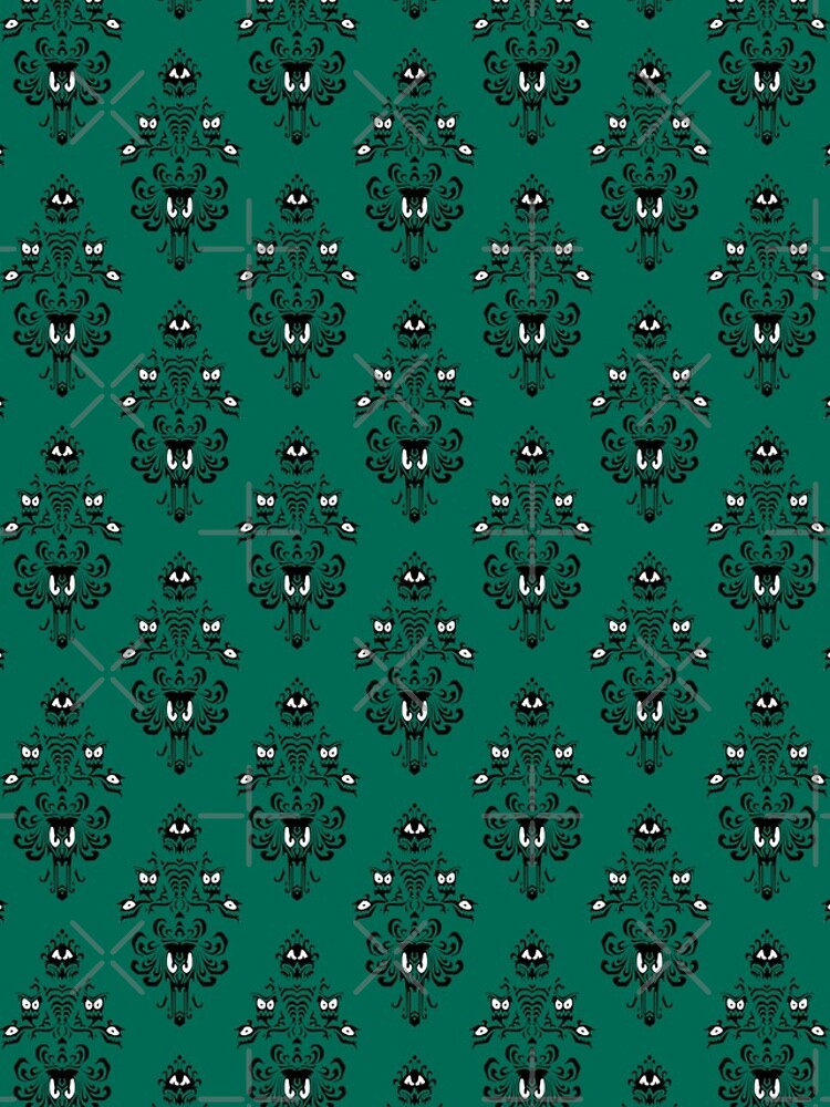 Haunted Mansion Wallpaper Ultramarine Green