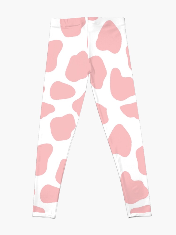 Pastel/Baby Pink Cow Print Leggings for Sale by laurencude