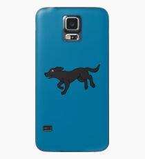 Funda/vinilo para Samsung Galaxy Black Labrador Retriever corriendo