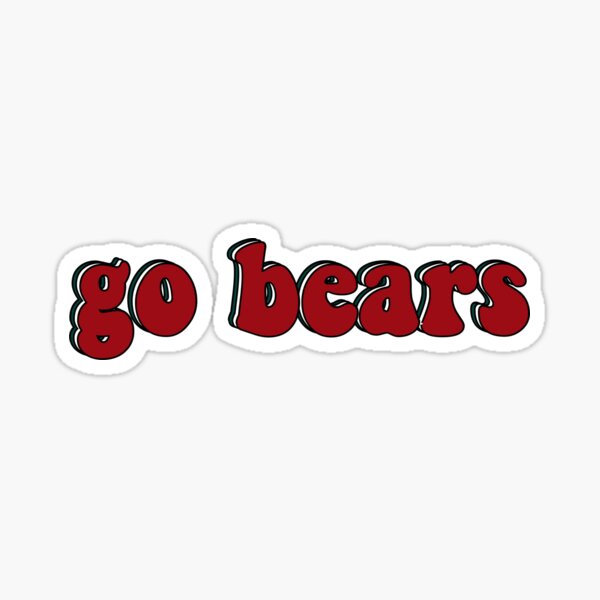 Item preview, Red Triple "Go Bears" designed and sold by Maggie S.