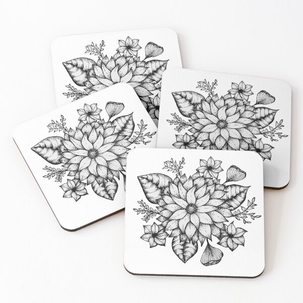 Item preview, Black and White Flower Design designed and sold by Nicole-Owens.