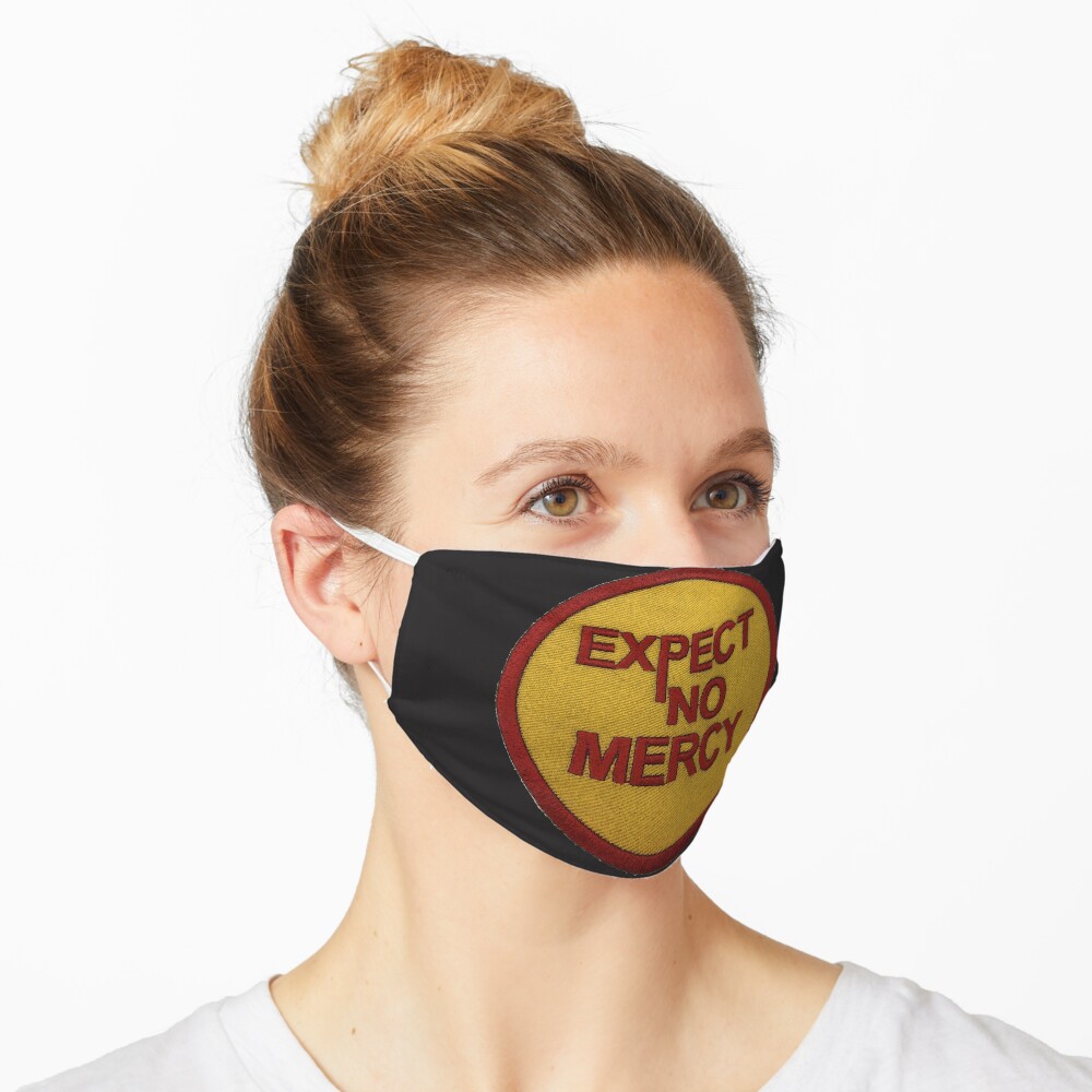 " Expect No Mercy" Motor Cycle Biker Gang Red Gold Bandidos Mask