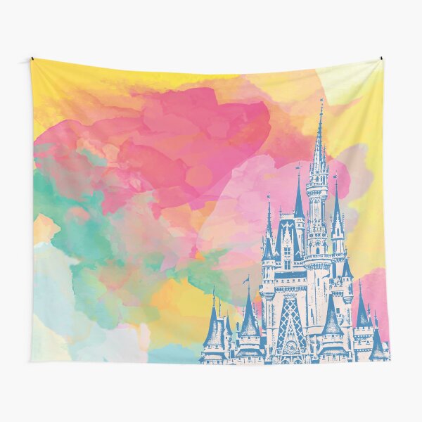Magic Castle Watercolor II Tapestry