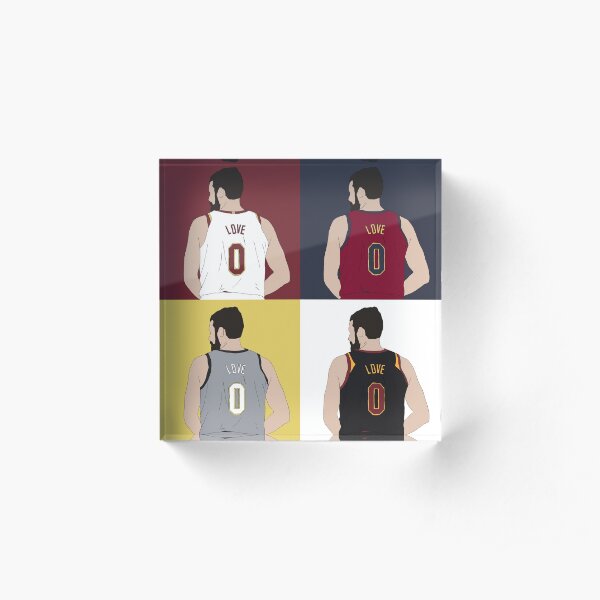 Kevin Love Grid Acrylic Block