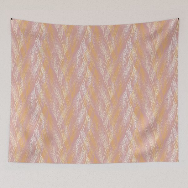 Item preview, Wheat ears seamless pattern pink white beige lilac peach yellow. Wild herbs. Wild life designed and sold by Yulia Chepurova.