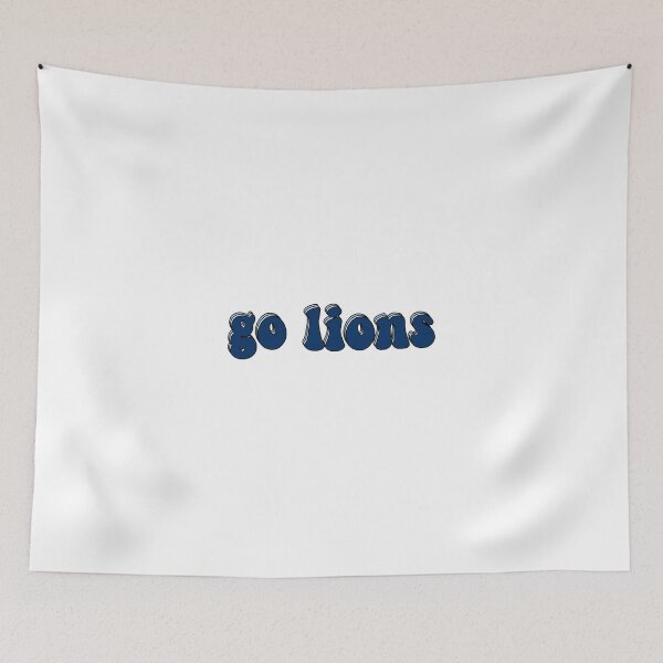 Item preview, Navy Triple "Go Lions" designed and sold by Maggie S.