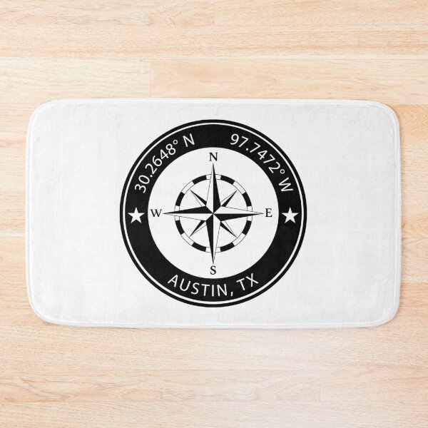 Item preview, Austin, Texas Geographical Coordinates designed and sold by TeeOhGraphics.