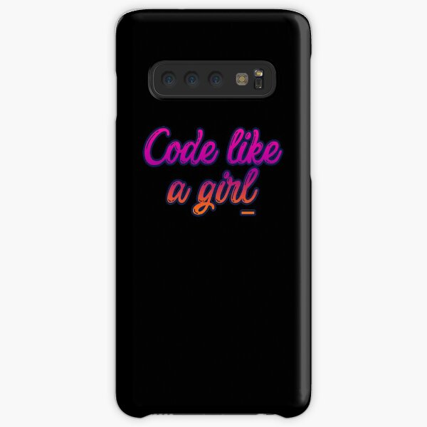 Code like a girl Samsung Galaxy Snap Case