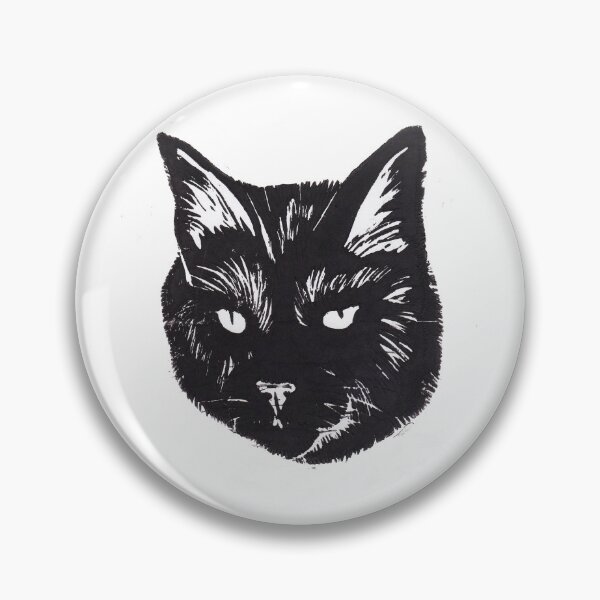 Item preview, Estampado Lino Gato Negro designed and sold by Amy Raybone.