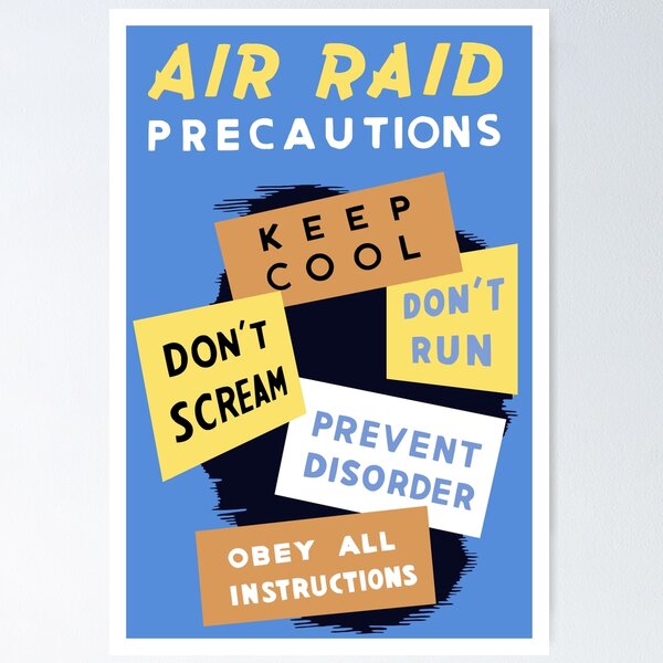 Item preview, Air Raid Precautions -- World War Two designed and sold by warishellstore.