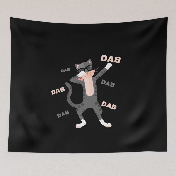 Item preview, Dabbing Cat designed and sold by TeaAndPrints.