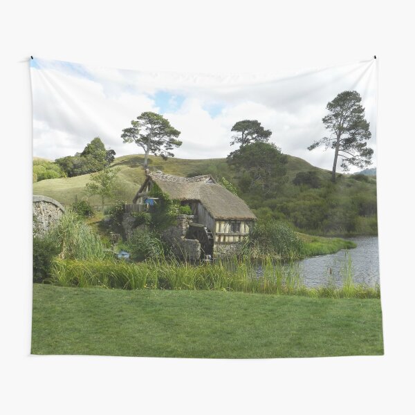 Hobbiton Millhouse in the Sun Tapestry
