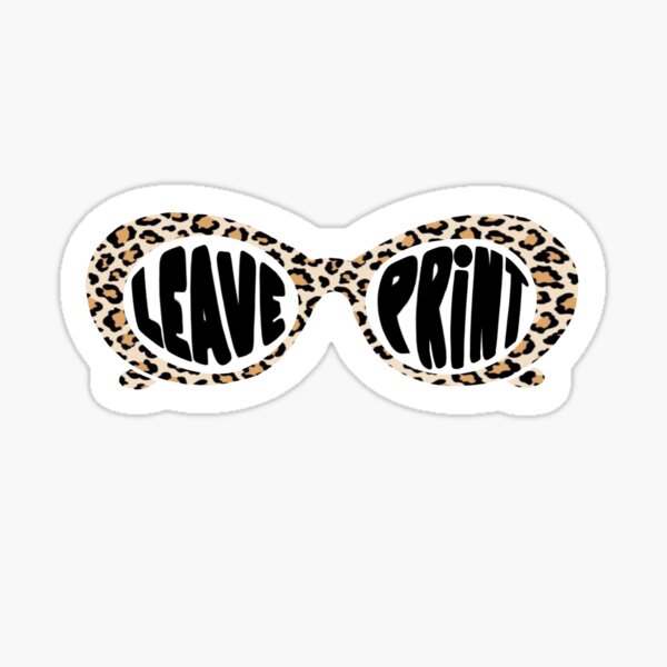 cheetah print clout goggles